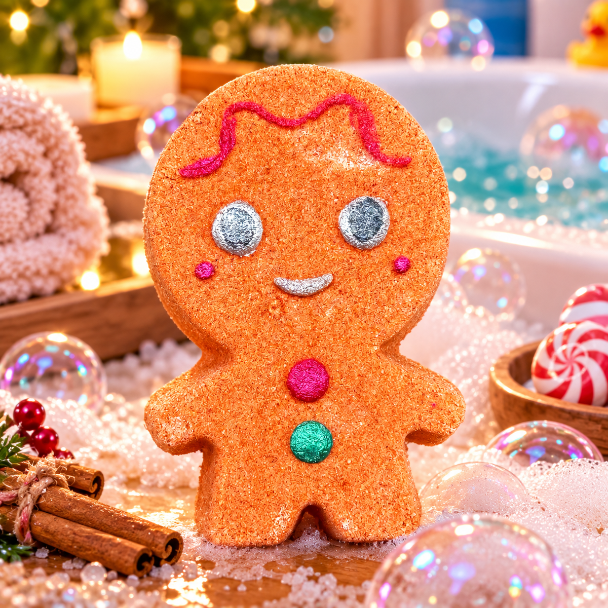 Gingerbread Man Bath Bomb