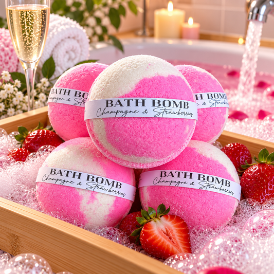 Champagne & Strawberries Bath Bomb