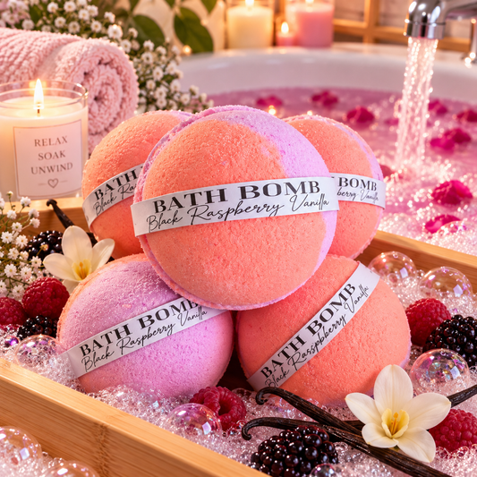 Black Raspberry Vanilla Bath Bomb