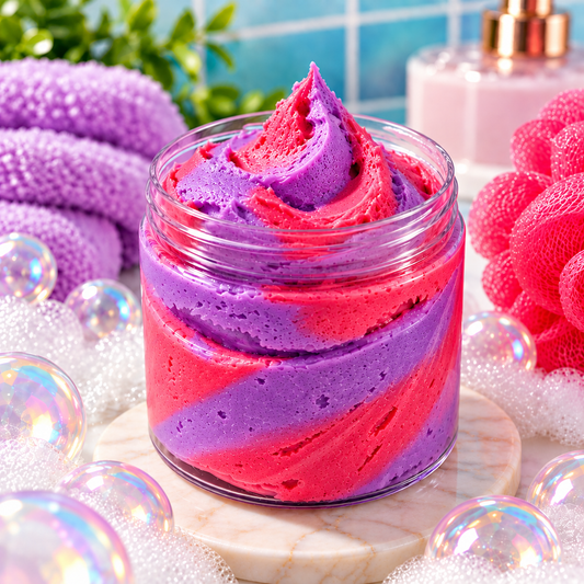 Black Raspberry Vanilla Fluffy Soap
